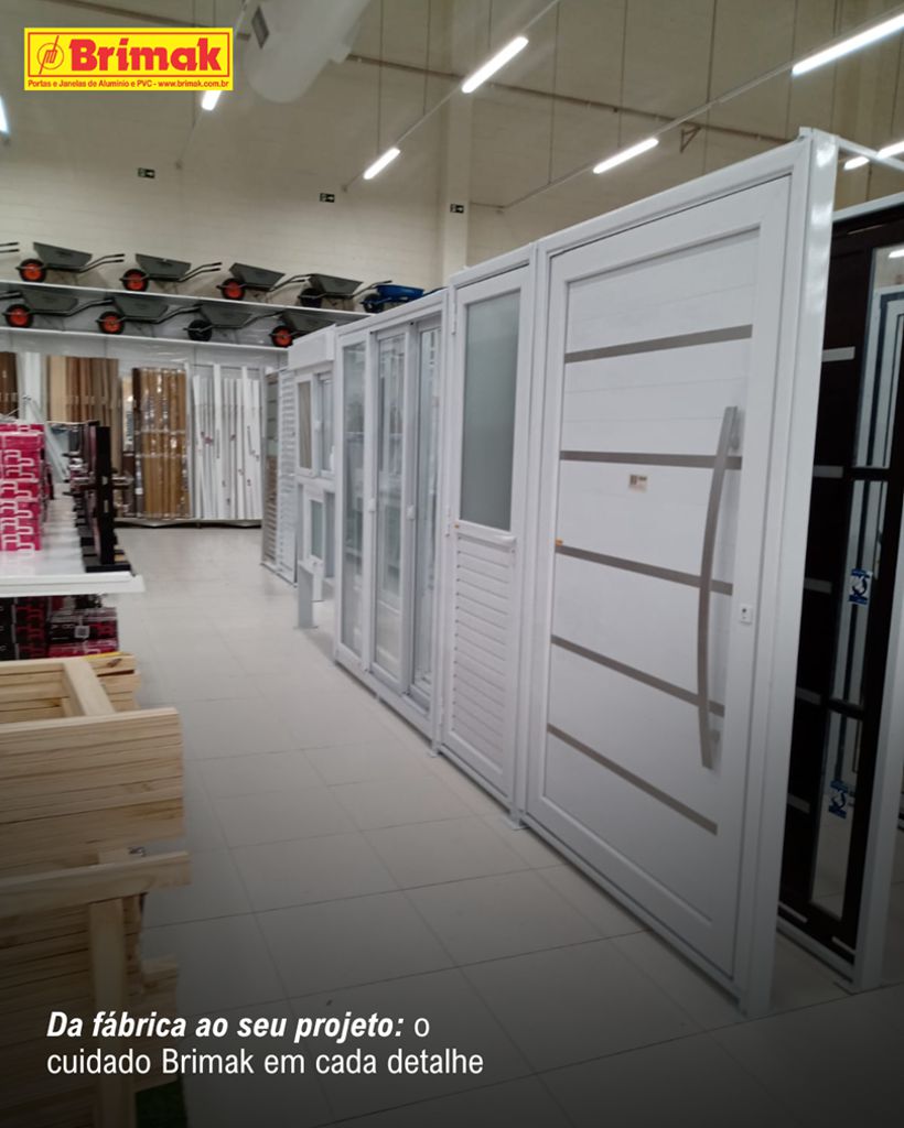 o cuidado em cada detalhe de nossas esquadrias