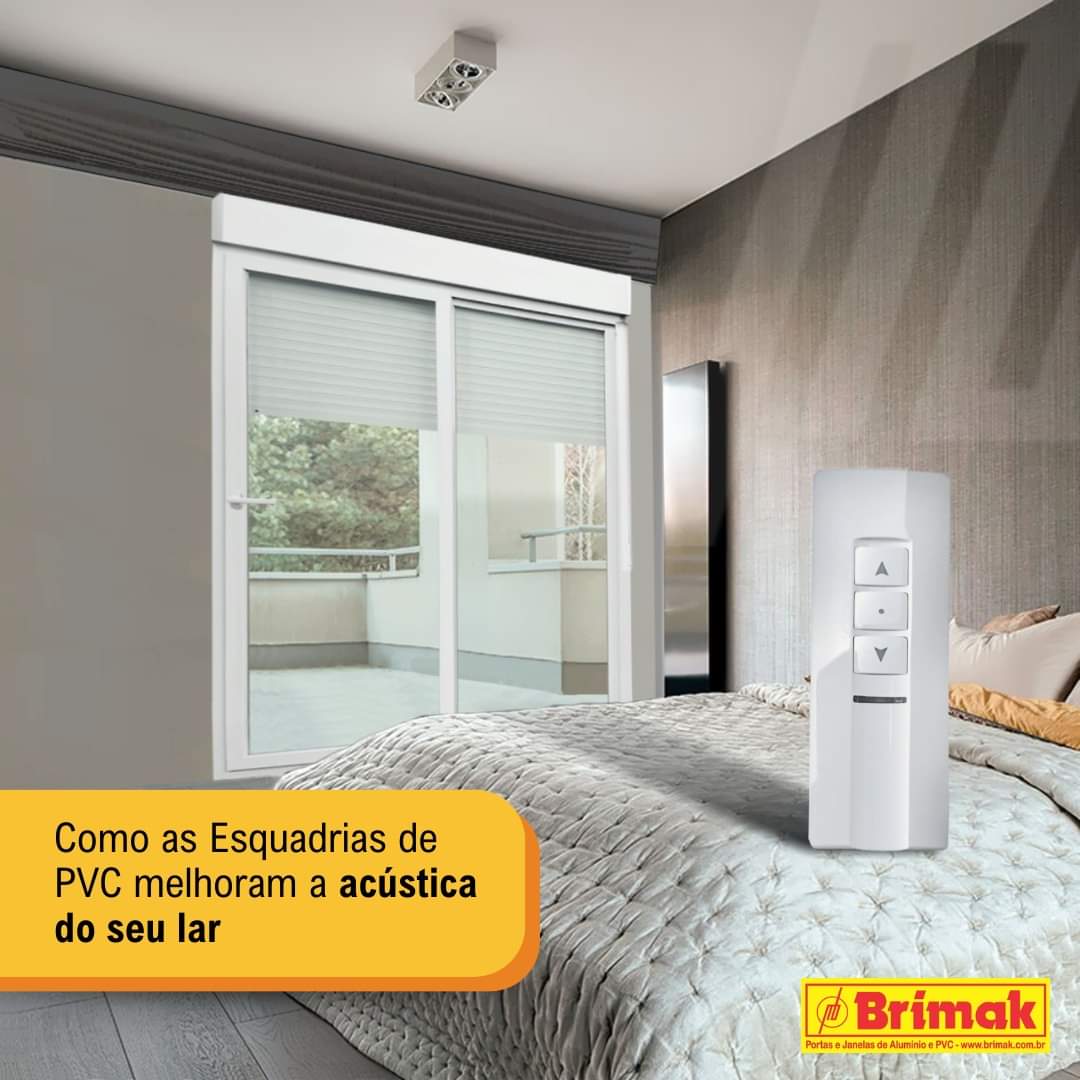 Esquadrias de PVC melhor isolamento Acústico