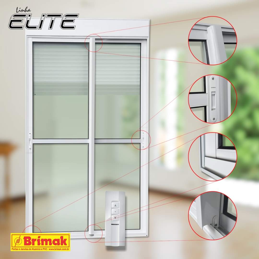 Portas e Janelas de Alumínio linha Elite