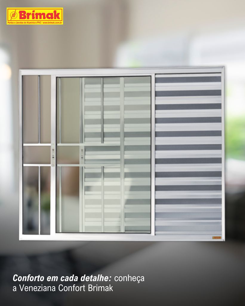 Veneziana Confort Alumínio Brilhante