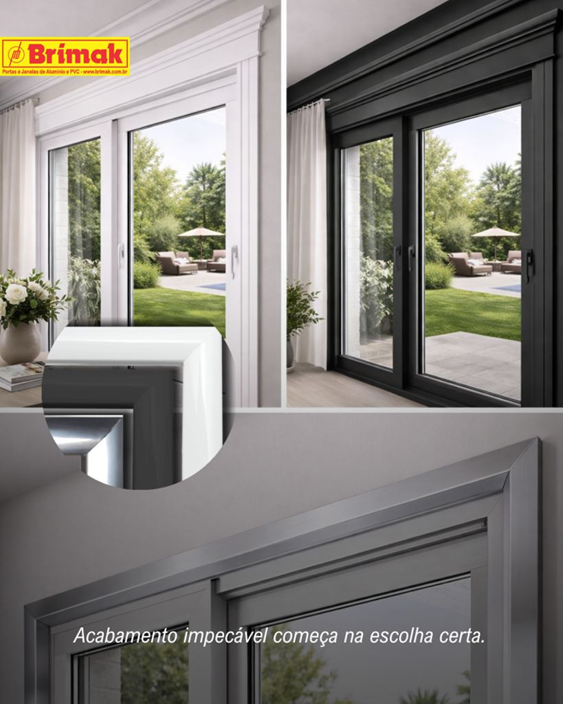 Arremate para esquadrias de Alumínio