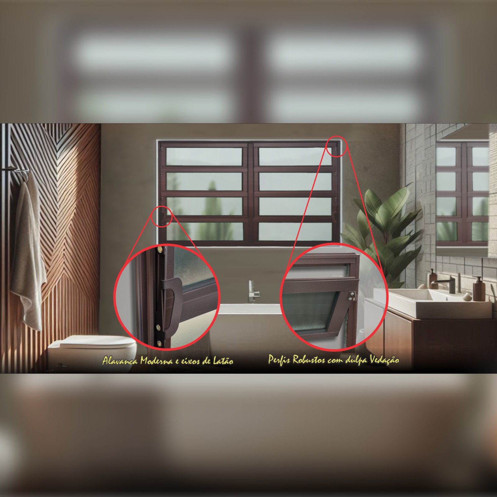 Basculante Elite Marrom Corten