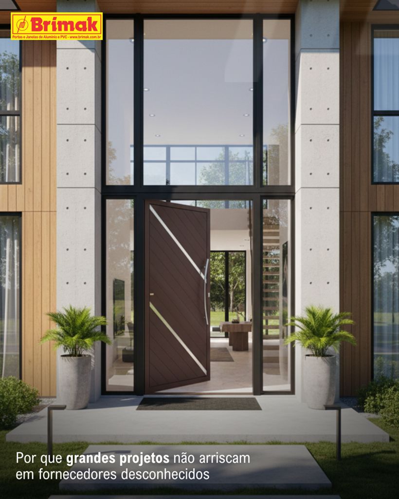 Grandes projetos com esquadrias