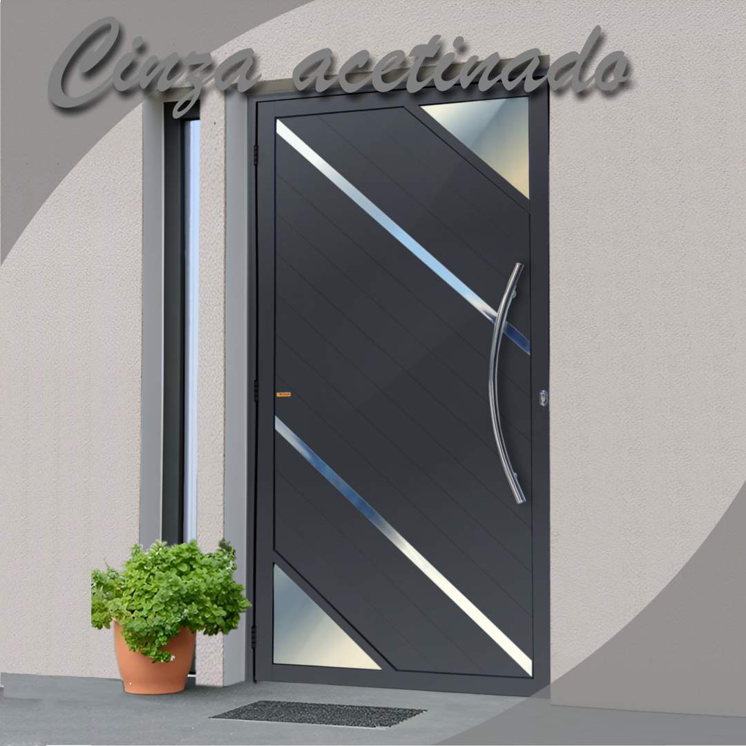 Porta Alumínio Cinza Oasis