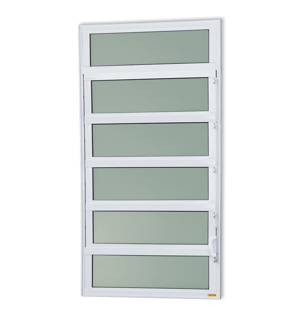Basculante de Alumínio Elite 1 seção (2F+4M) branco