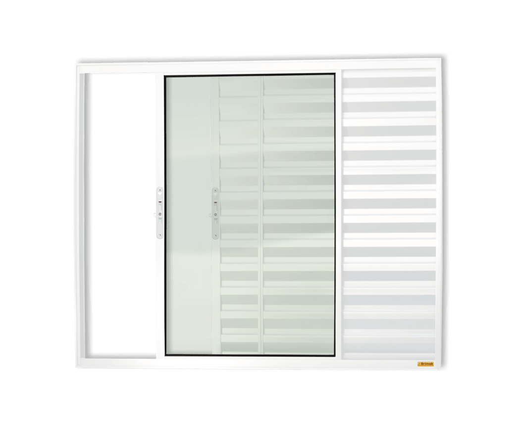 Veneziana de Alumínio 3 Folhas Branco