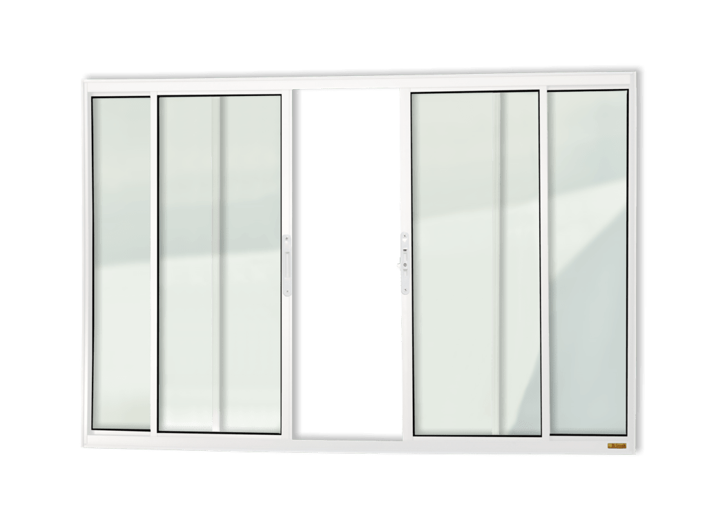 Janela de alumínio 4 Folhas Branco