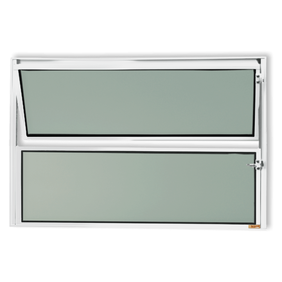 Basculante de Alumínio Master 1 seção (1F+1M) Branco