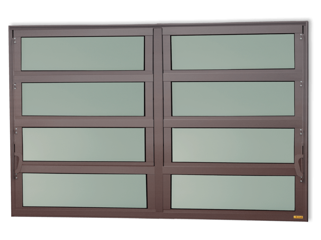 Basculante de Alumínio Elite 2 seções (2F+6M) corten