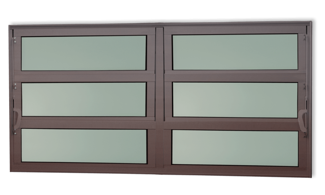 Basculante de Alumínio Elite 2 seções (2F+4M) corten
