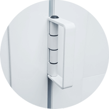 detalhe da alça para fechamento de porta camarão