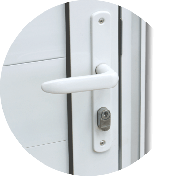 detalhe da fechadura da porta super 25