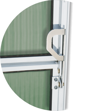 detalhe do acionamento do basculante master