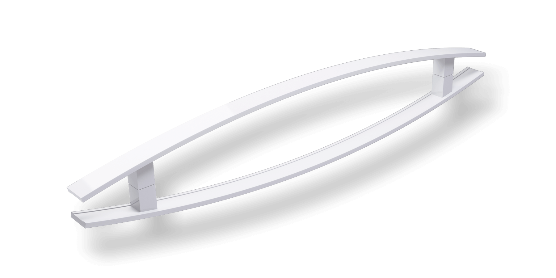 Puxador de alumínio modelo Dubai Branco