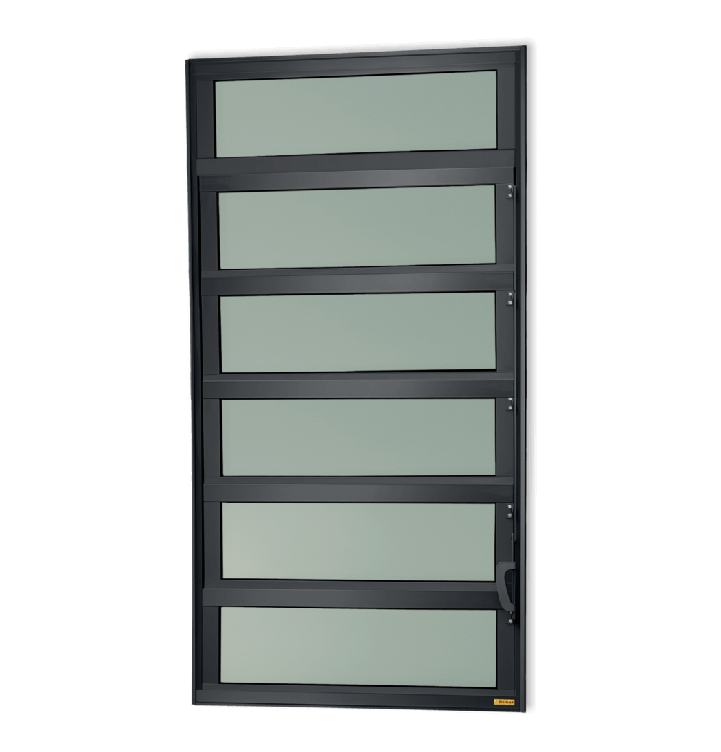 Basculante de Alumínio Elite 1 seção (2F+4M) preto