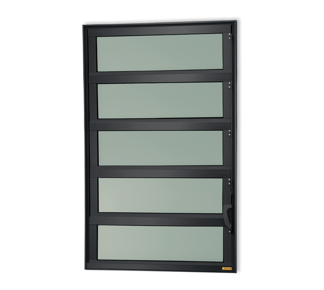 Basculante de Alumínio Elite 1 seção (1F+4M) preto