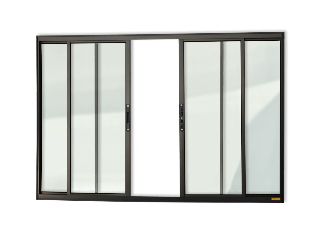 Janela de alumínio 4 Folhas Preto