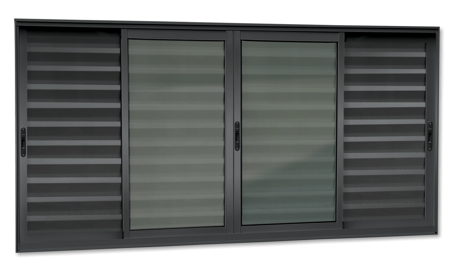 Veneziana de Alumínio 6 Folhas Elite Preto