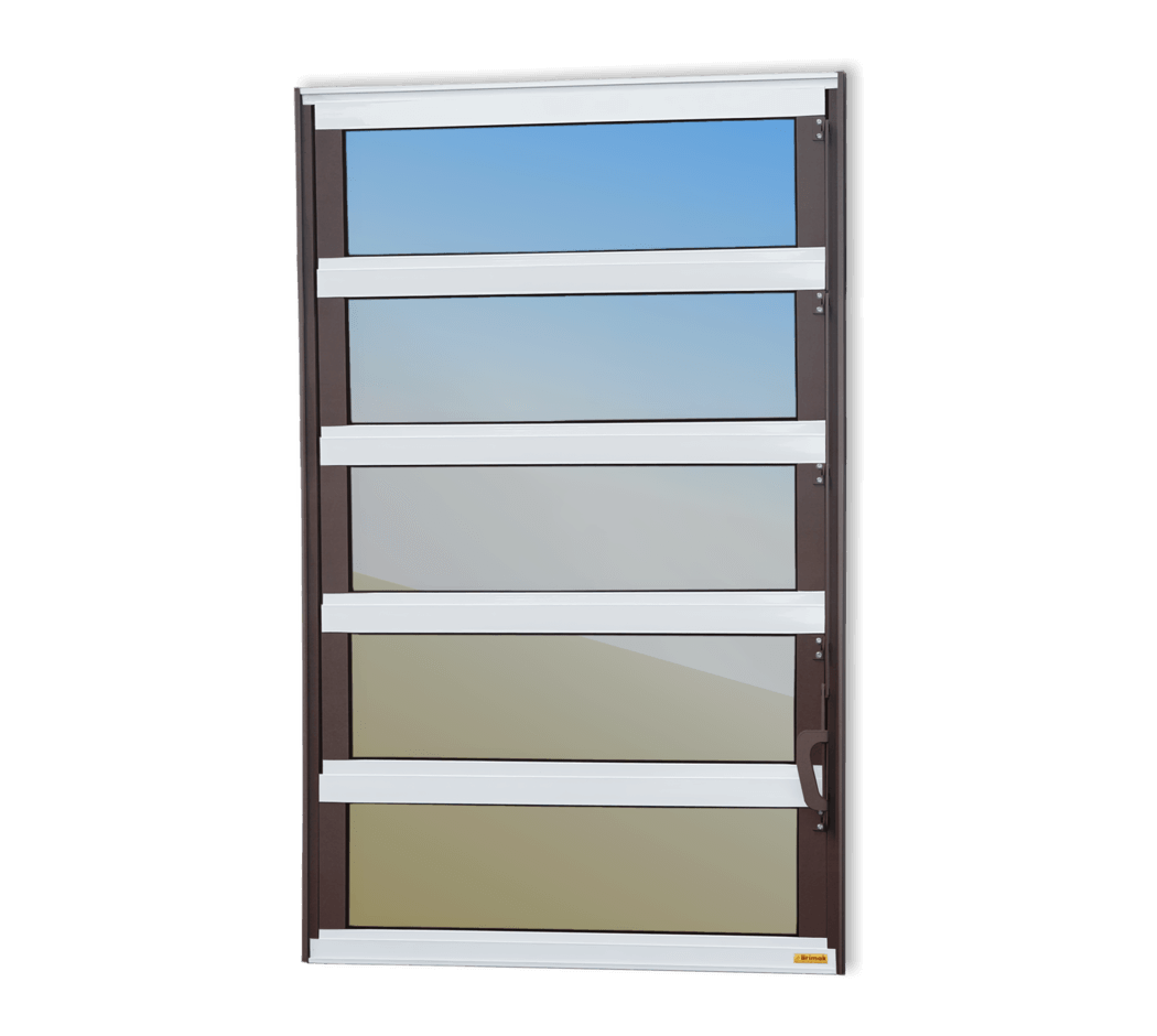 Basculante de Alumínio Elite 1 seção (1F+4M) Mix Corten