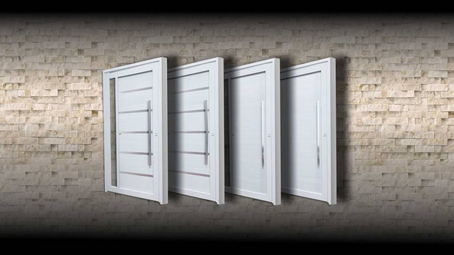 Porta pivotante de PVC