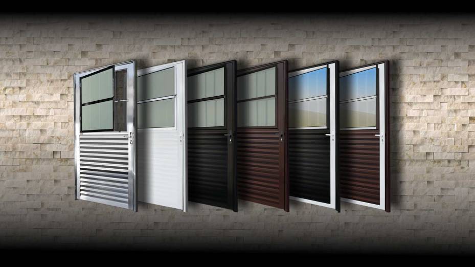 Porta de alumínio super 25