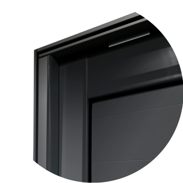 detalhe da canto superior do pivot Preto