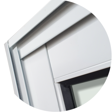 detalhe do canto superior da janela Branco