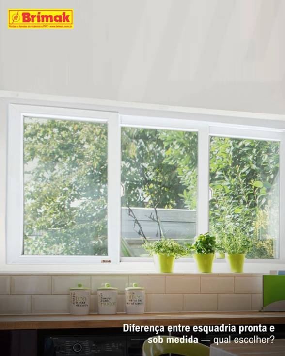 Quando optar por esquadria pronta ou sob medida