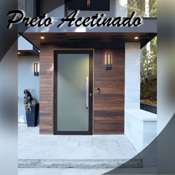 Porta Alumínio Preta