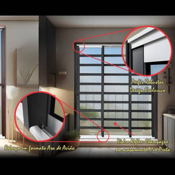 Conheça nossa Porta de Correr 3 Folhas Elite