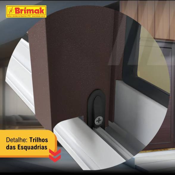 Trilhos e acessórios das esquadrias de Alumínio 