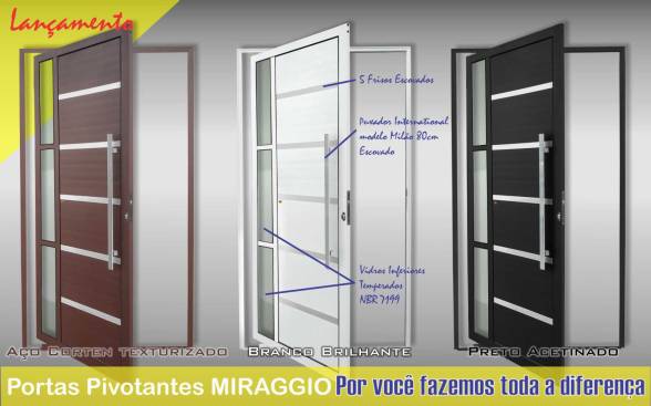 Portas Miraggio Pivotantes