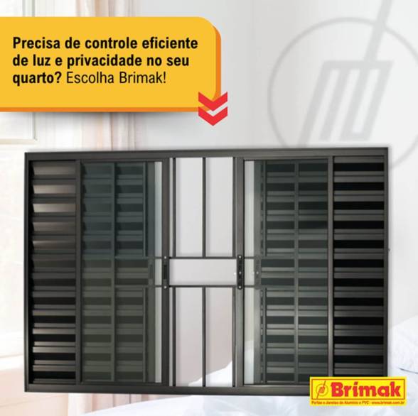 Janela Veneziana de Alumínio Confort