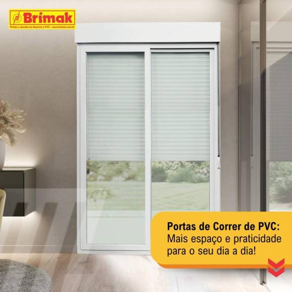 Mais espaço com Portas de Correr PVC