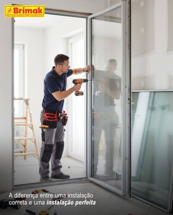 Instalação perfeita de Esquadrias