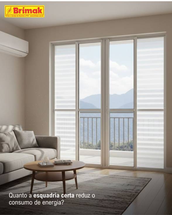 Economize energia com a esquadria certa