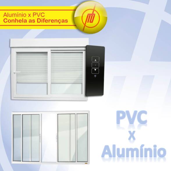 Diferenças entre esquadrias Alumínio e PVC