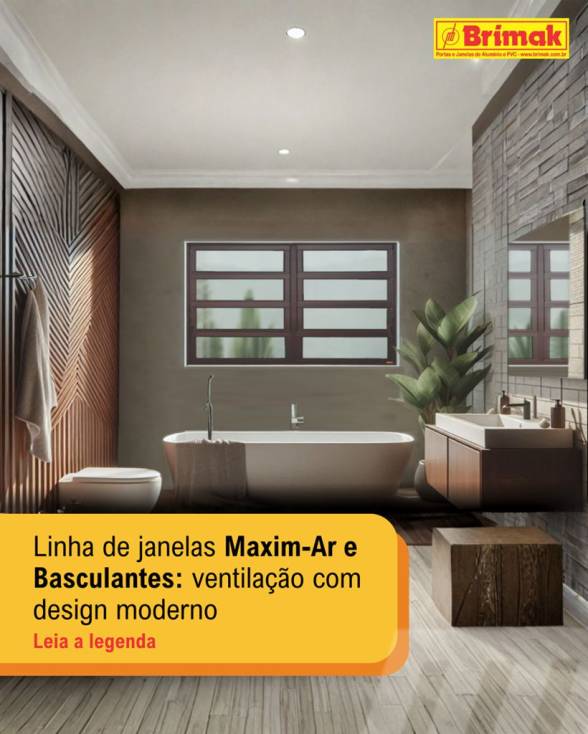 Maxim-ar e Basculantes privilegiando a Ventilação
