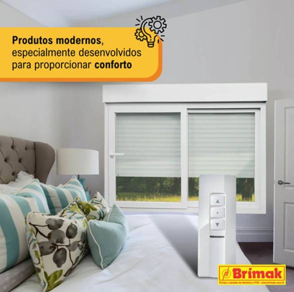 Janela Integrada PVC com Control Remoto