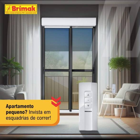 Porta de Correr Integrada de Alumínio